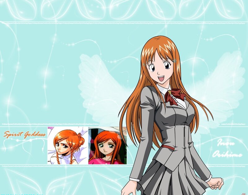 Anime Girl with Wings — Light Blue, Cheerful
