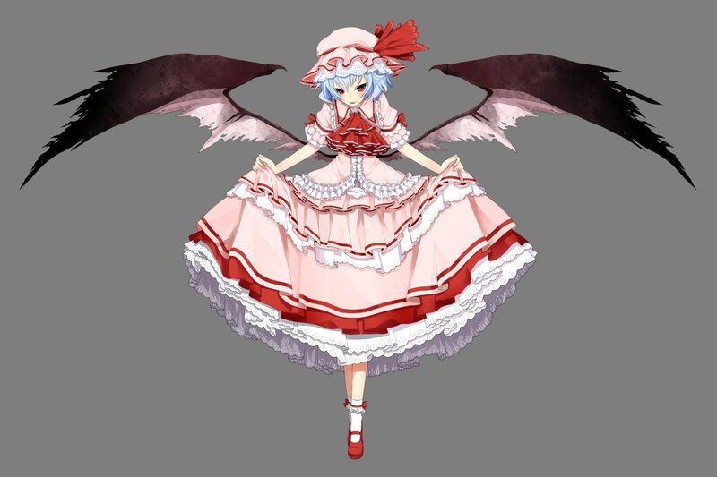 Anime Girl with Wings — Pink, Dramatic, Digital Art, Dress, Hat
