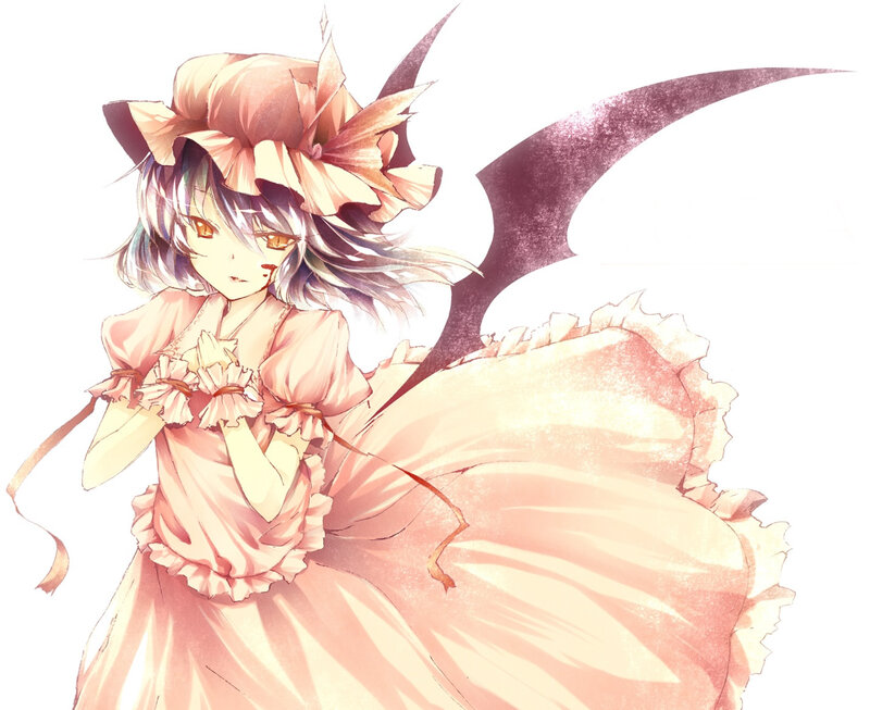 Anime Girl with Wings — Pink, Dramatic, Dress