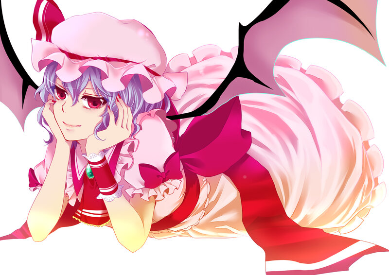Anime Girl with Wings — Pink, Playful, Digital Art, Hat