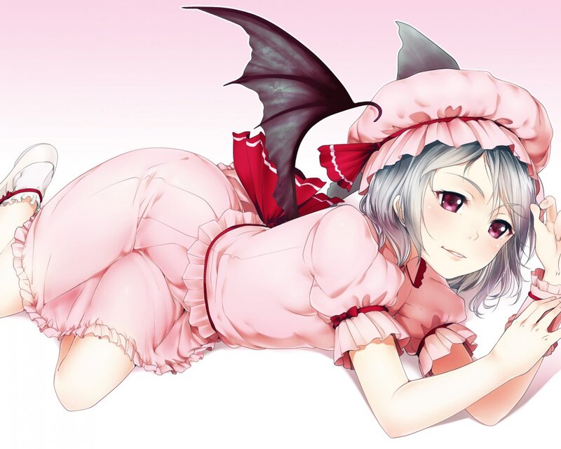Anime Girl with Wings — Pink, Playful, Hat