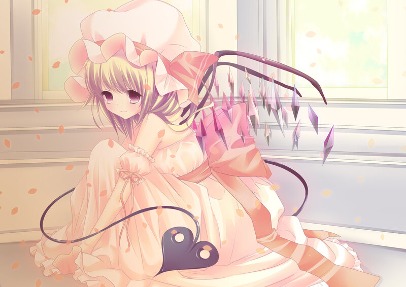 Anime Girl with Wings — Pink, Serene, Spring