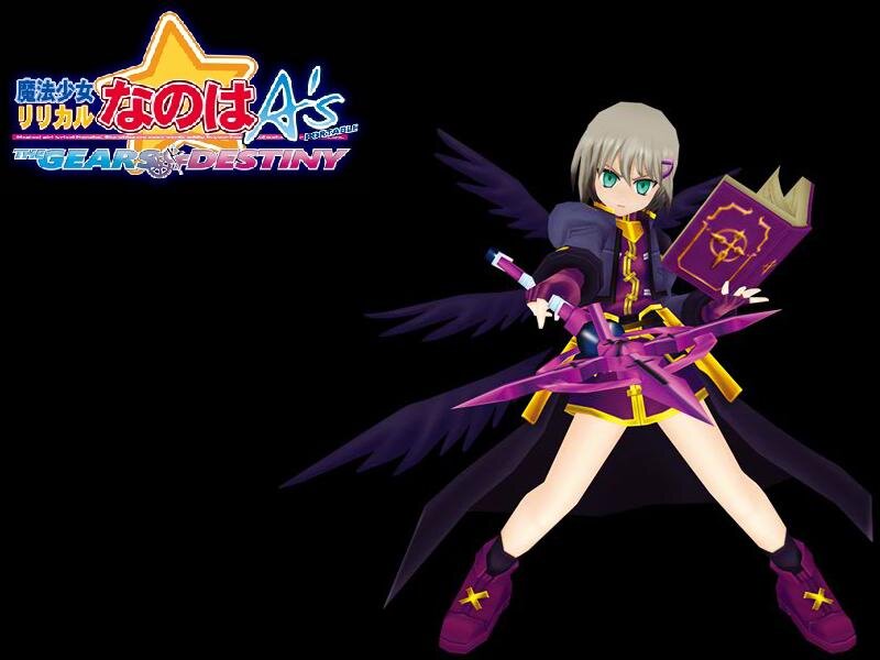 Anime Girl with Wings — Purple, Dramatic, 3d Render