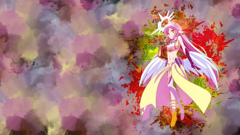 Anime Girl with Wings — Purple, Dramatic, Book