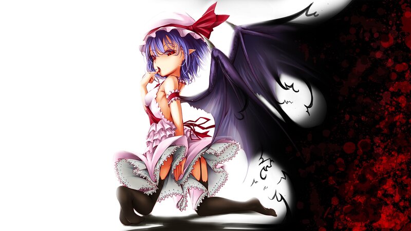 Anime Girl with Wings — Purple, Dramatic, Digital Art, Dress