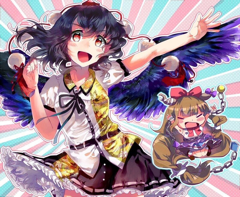 Anime Girl with Wings — Purple, Energetic