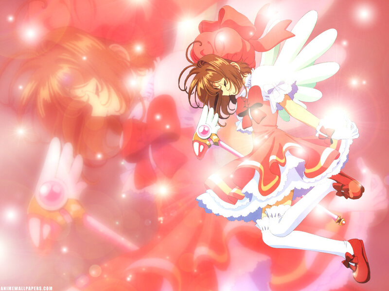 Anime Girl with Wings — Red, Magical