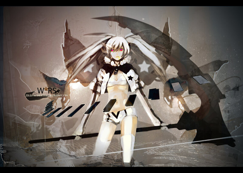 Anime Girl with Wings — White, Dramatic, Digital Art, Weapon