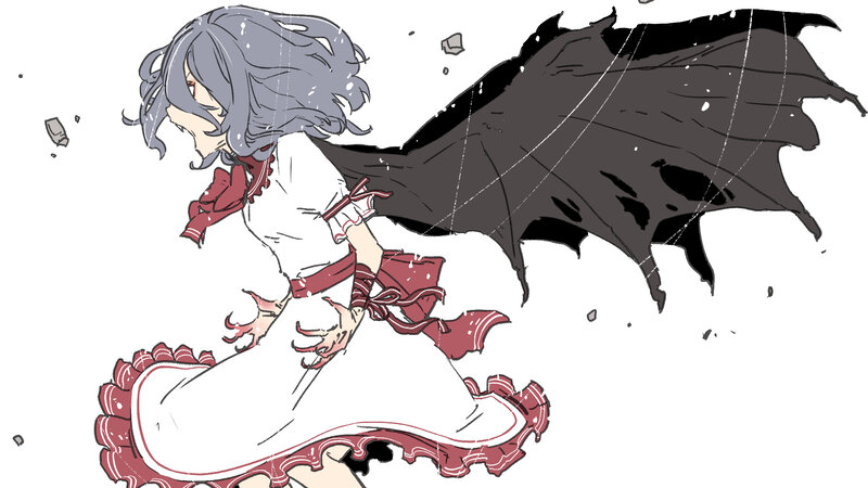 Anime Girl with Wings — White, Dramatic, Manga, Dress