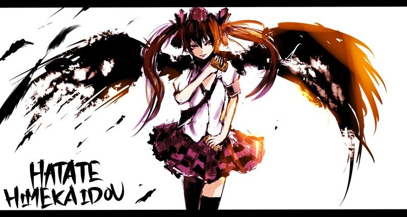 Anime Girl with Wings — White, Dramatic, Manga, Microphone
