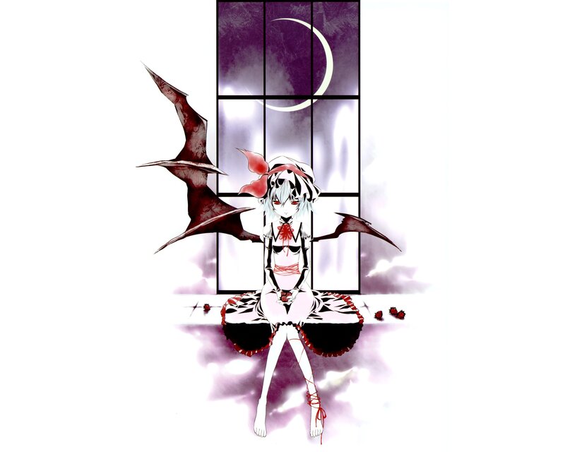Anime Girl with Wings — White, Dramatic, Night, Manga