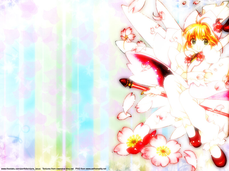 Anime Girl with Wings — White, Dreamy, Spring