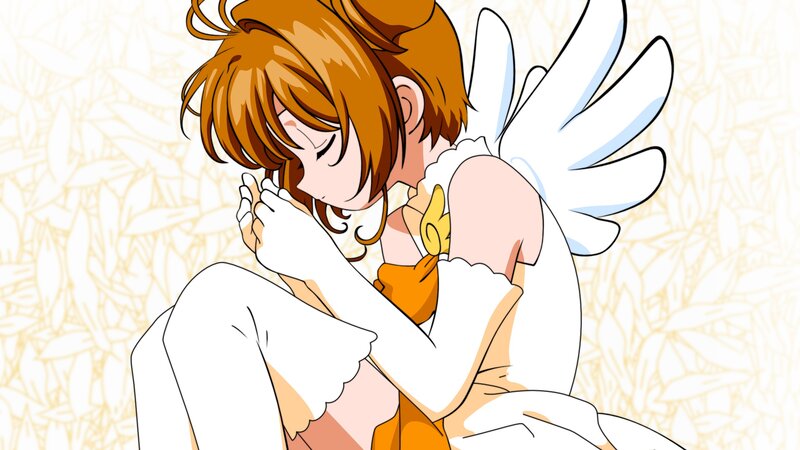 Anime Girl with Wings — White, Peaceful, White Dress