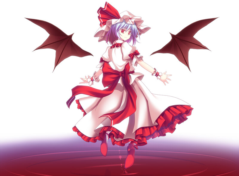 Anime Girl with Wings — White, Playful, Digital Art, Dress