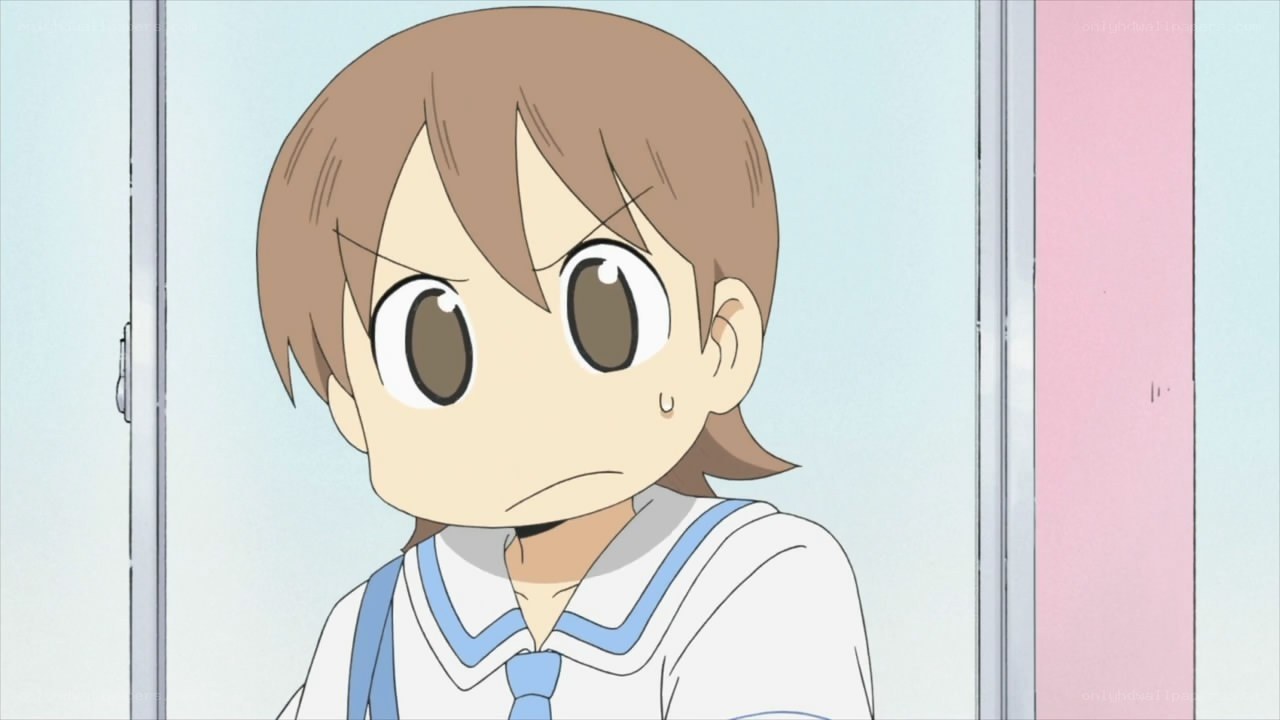anime girl with worried expression