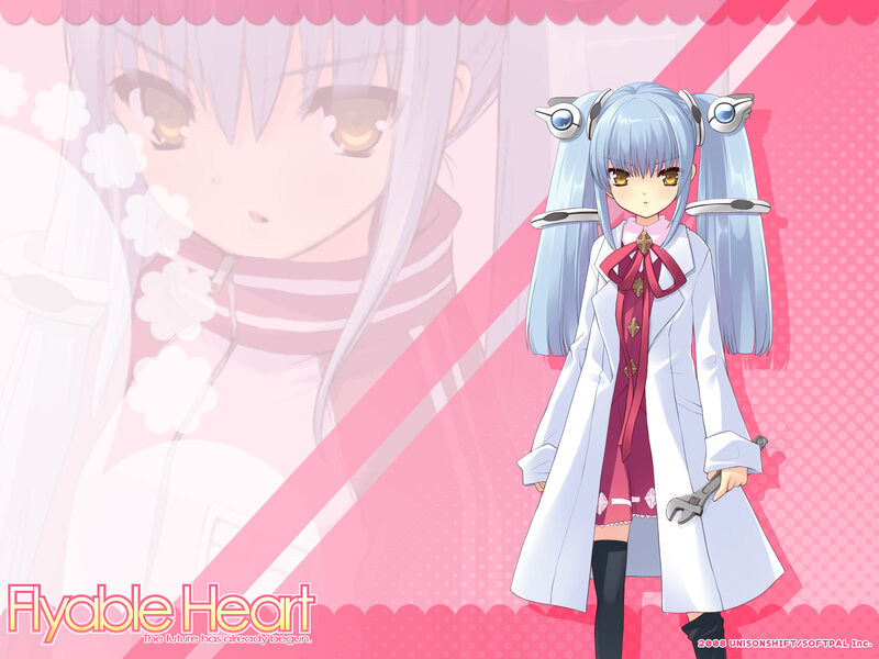 Anime Girl with Wrench — Pink