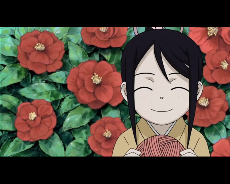 anime girl with yarn