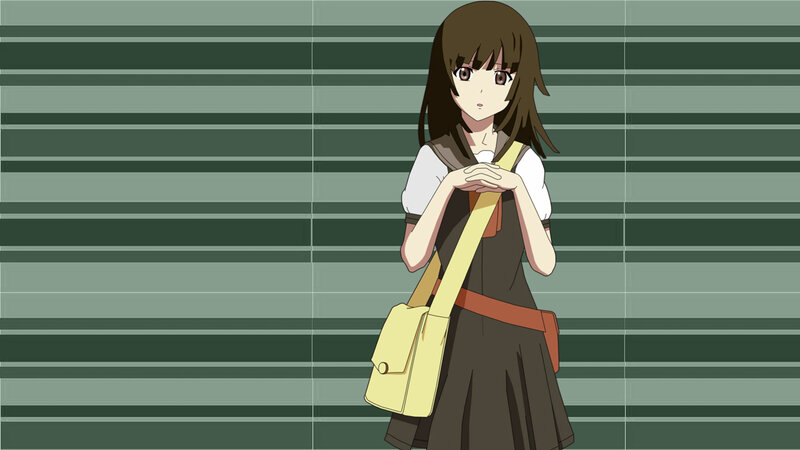 anime girl with yellow bag