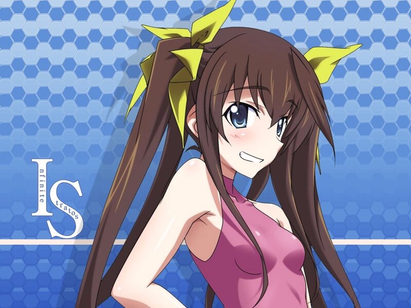 Anime girl with yellow bow