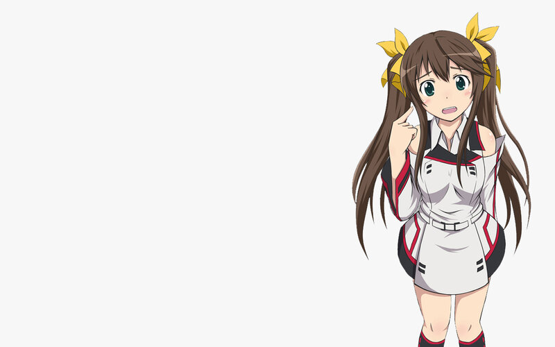 anime girl with yellow bows