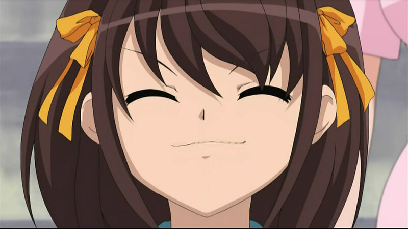 anime girl with yellow bows
