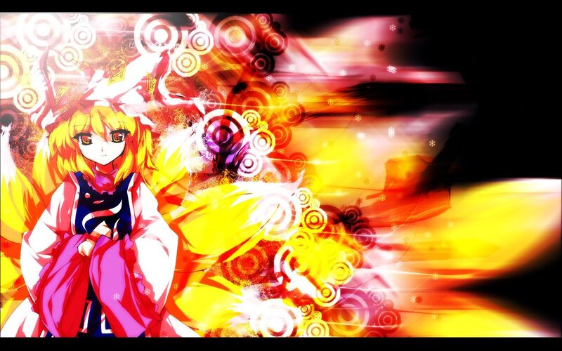 Anime Girl with Yellow Hair — Dramatic
