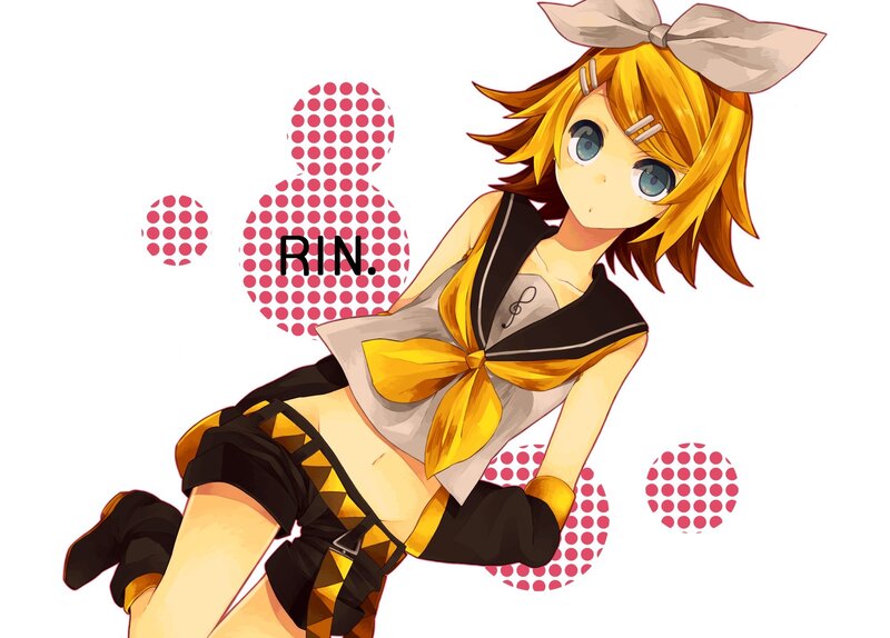 Anime Girl with Yellow Hair — Playful