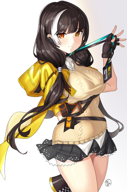 Anime Girl with Yellow Jacket