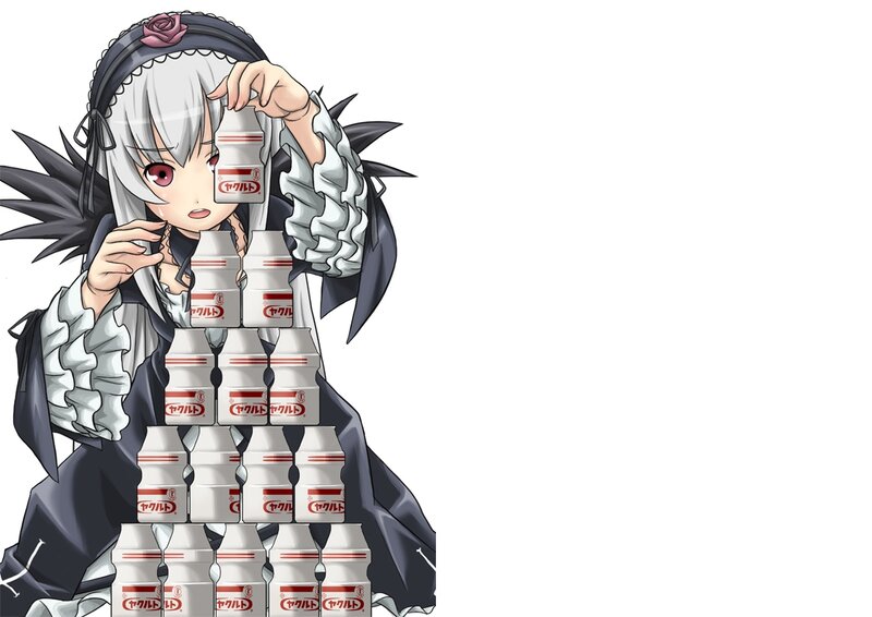 Anime Girl with Yogurt