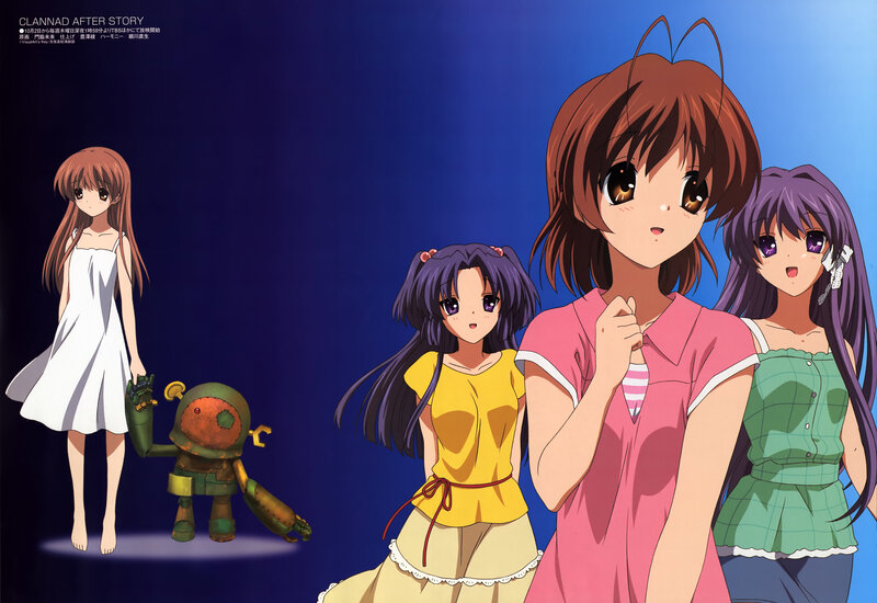 Anime Girls and Robot