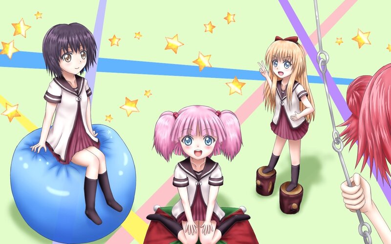 Anime girls at a carnival