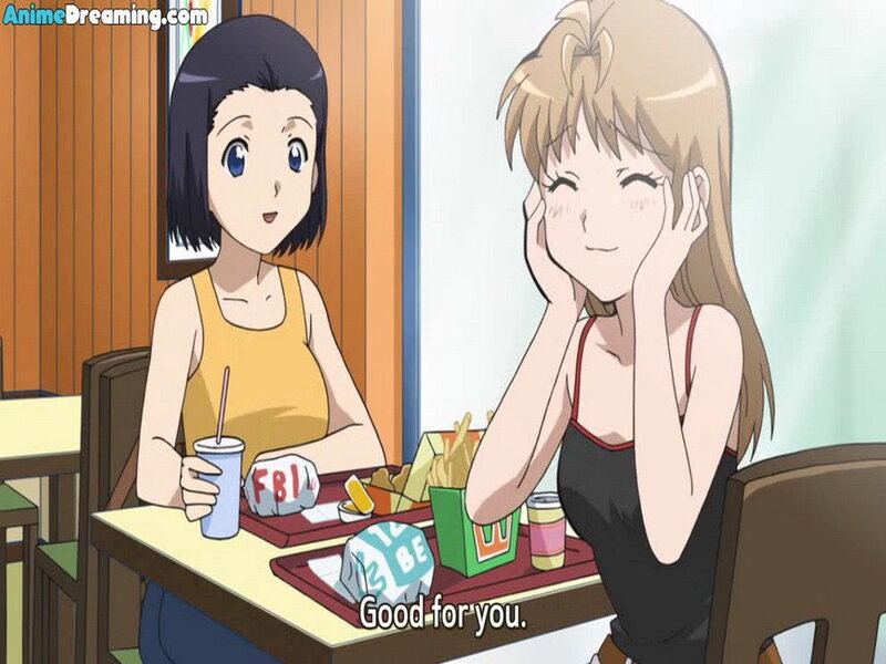 anime girls at a fast food restaurant