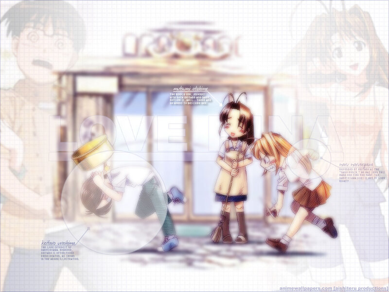 anime girls at a shop