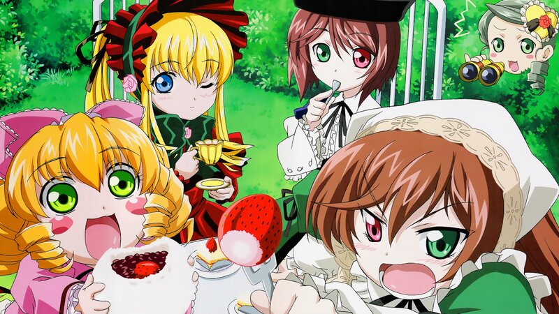 anime girls at a tea party