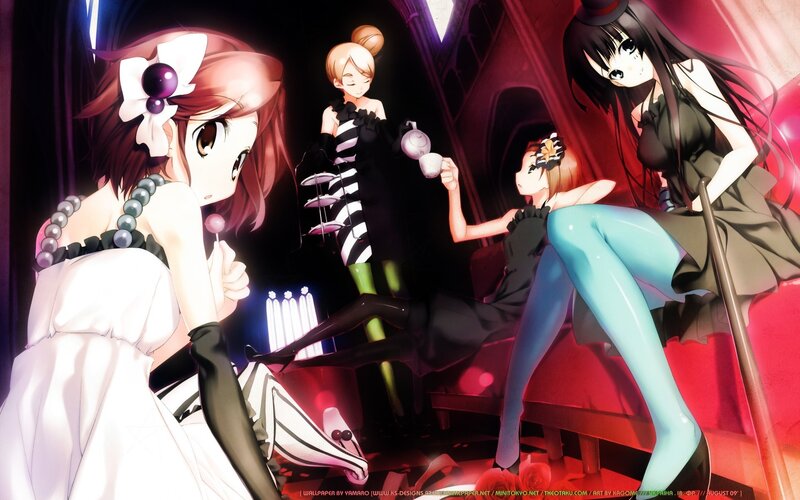 anime girls at a tea party