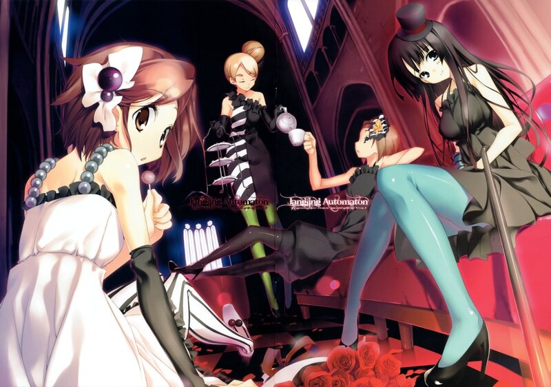anime girls at a tea party