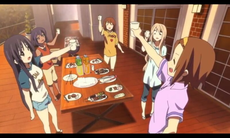 Anime Girls at Dinner — Brown