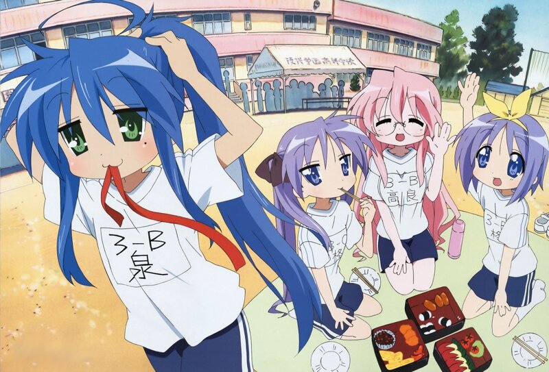 Anime Girls at Picnic — Blue
