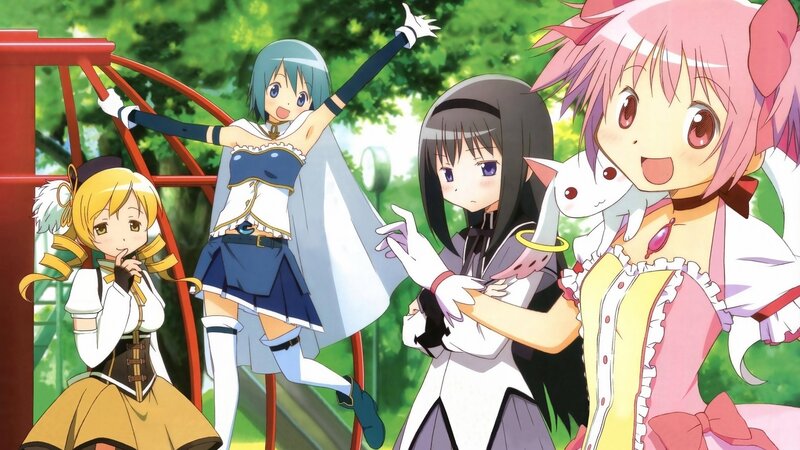 anime girls at playground