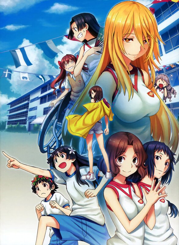 anime girls at school festival