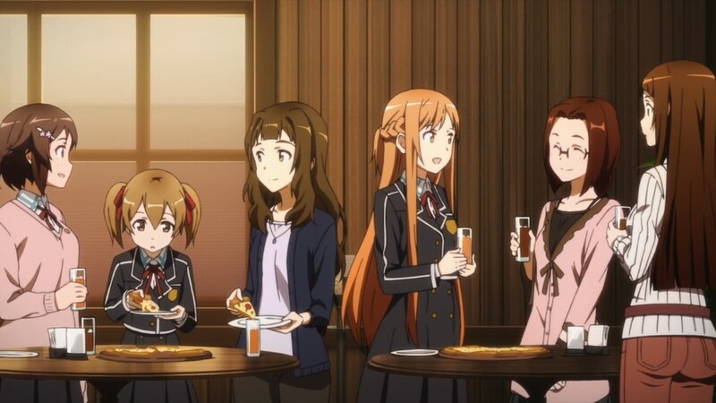 Anime Girls at Tables