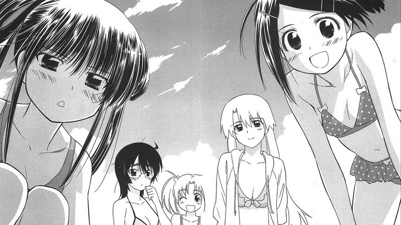 anime girls at the beach