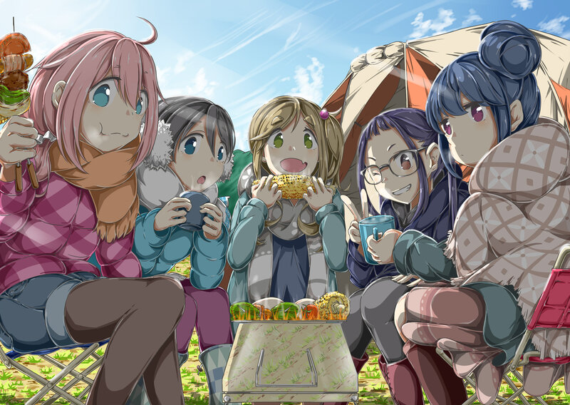 Anime Girls Camping