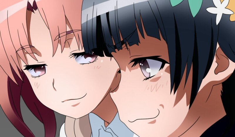 anime girls close-up