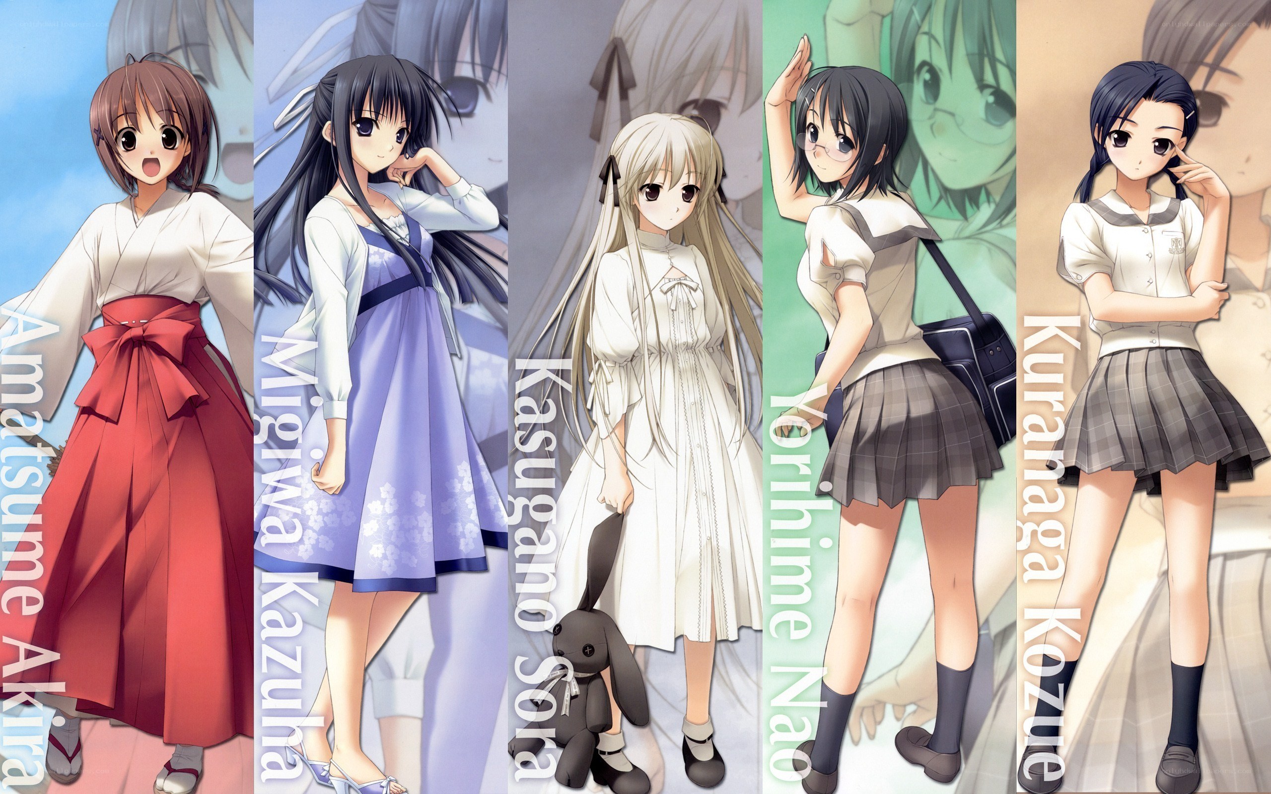Anime girls collage