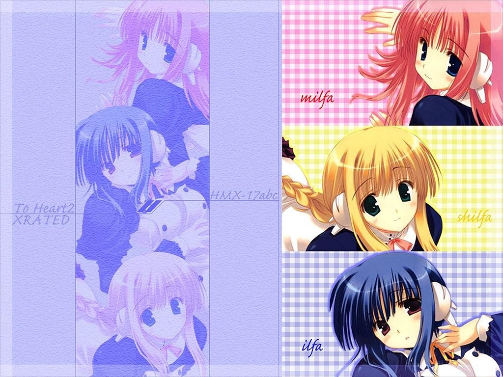 Anime girls collage