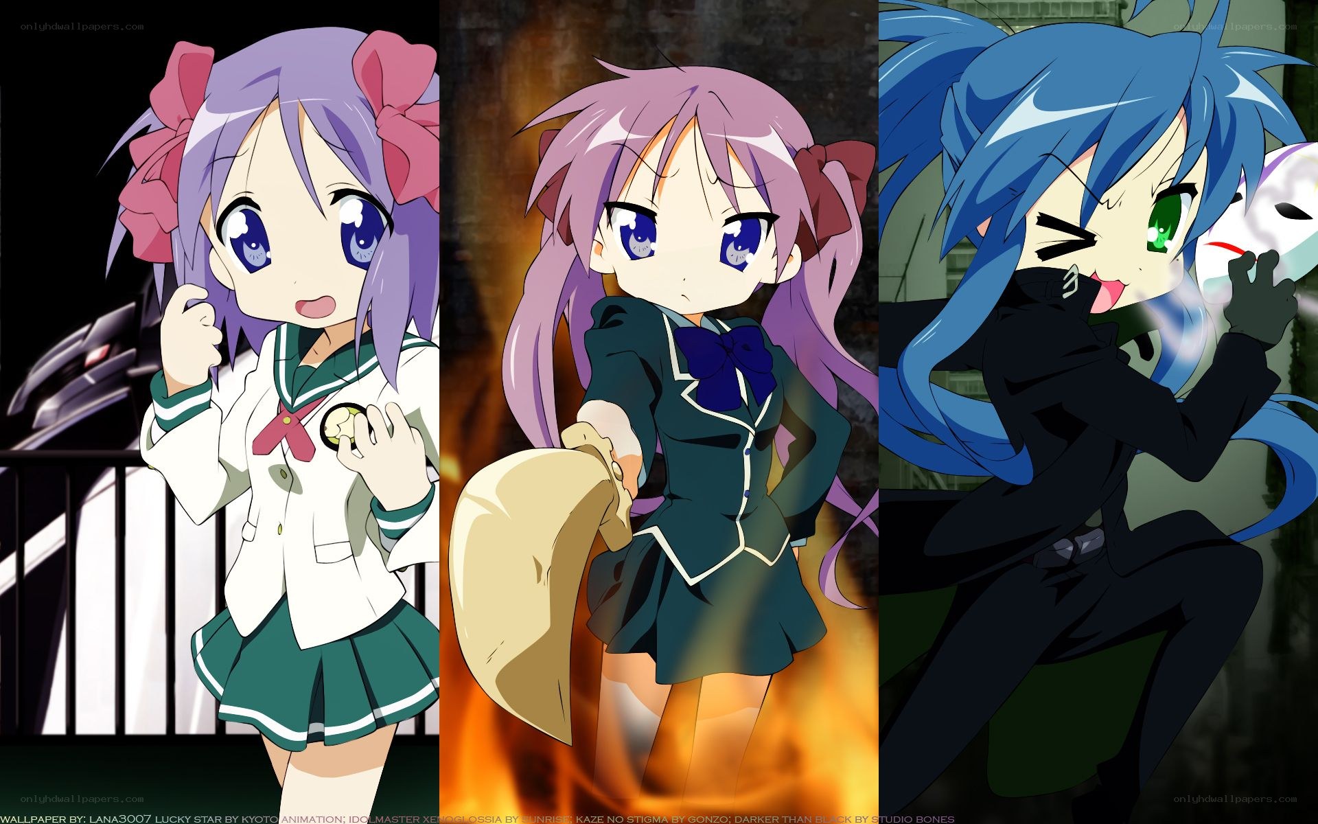 Anime girls collage