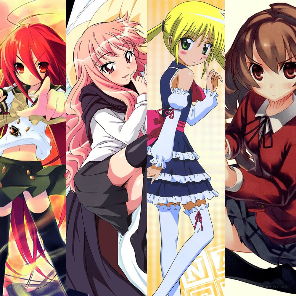 anime girls collage