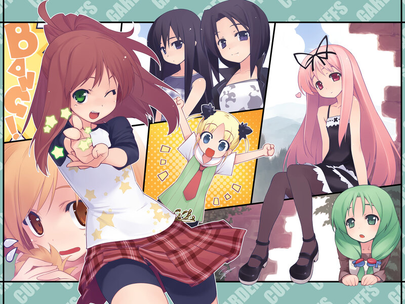 Anime girls collage art