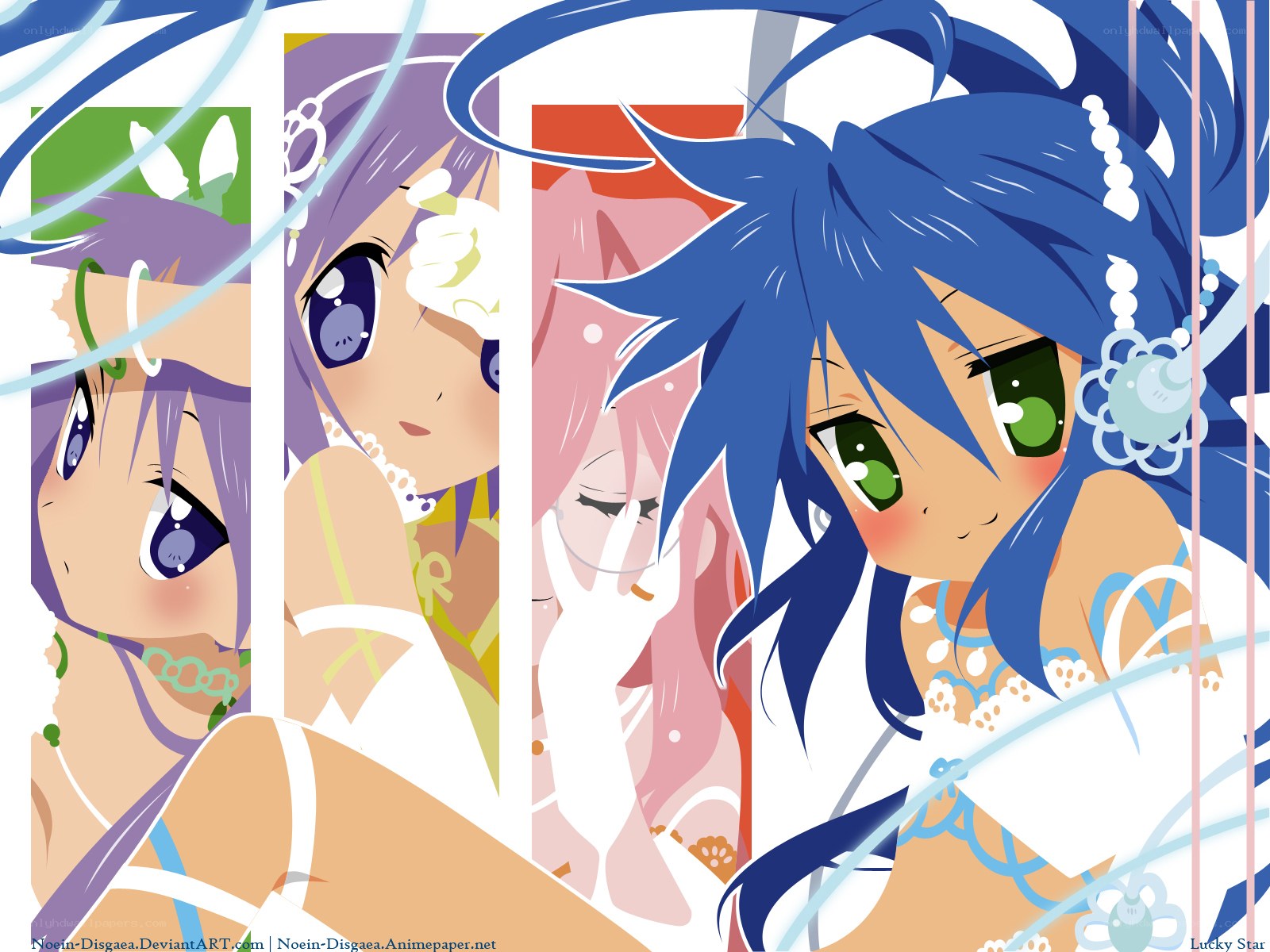 anime girls collage artwork